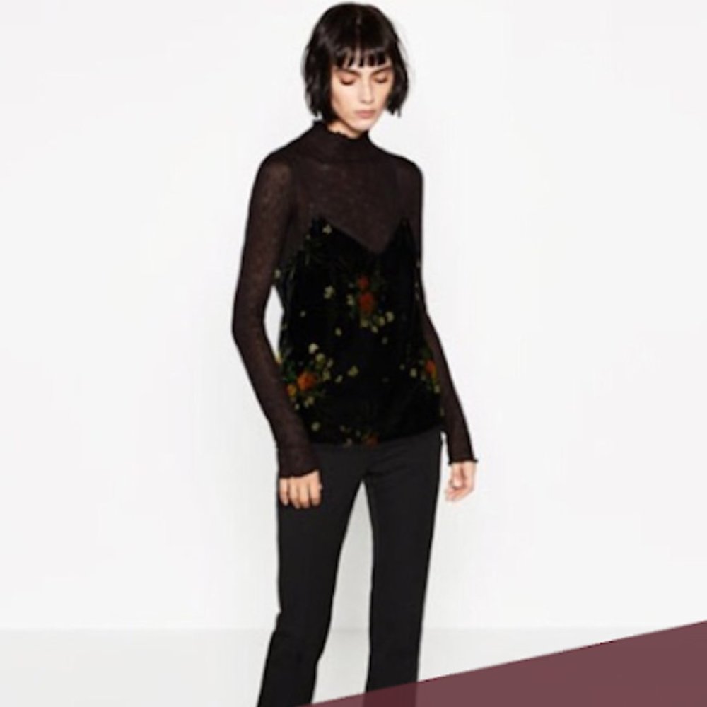 adjustable straps black velvet red floral roses